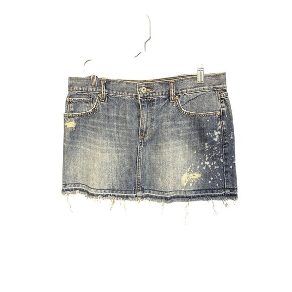 Y2K Old Navy Womens Ultra Low Rise Denim Skirt Size 10 - Picture 1 of 5